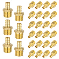 30-Pack PEX-B Crimp 1/2" PEX x 3/4" Male Threaded Adapter (Lead Free)