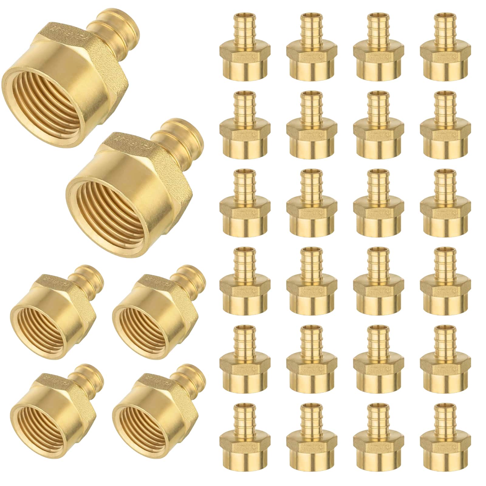 pex b crimp x female npt threaded reducing adapter lead free 14