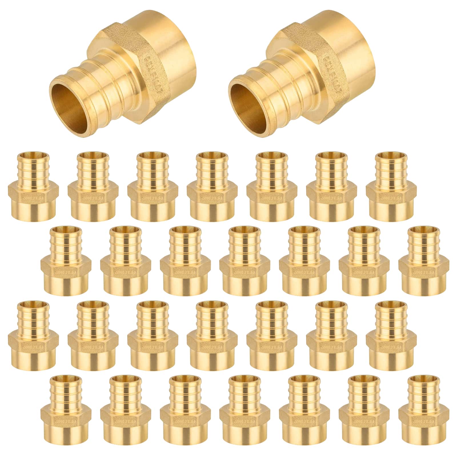 pex b crimp x female npt threaded reducing adapter lead free 20