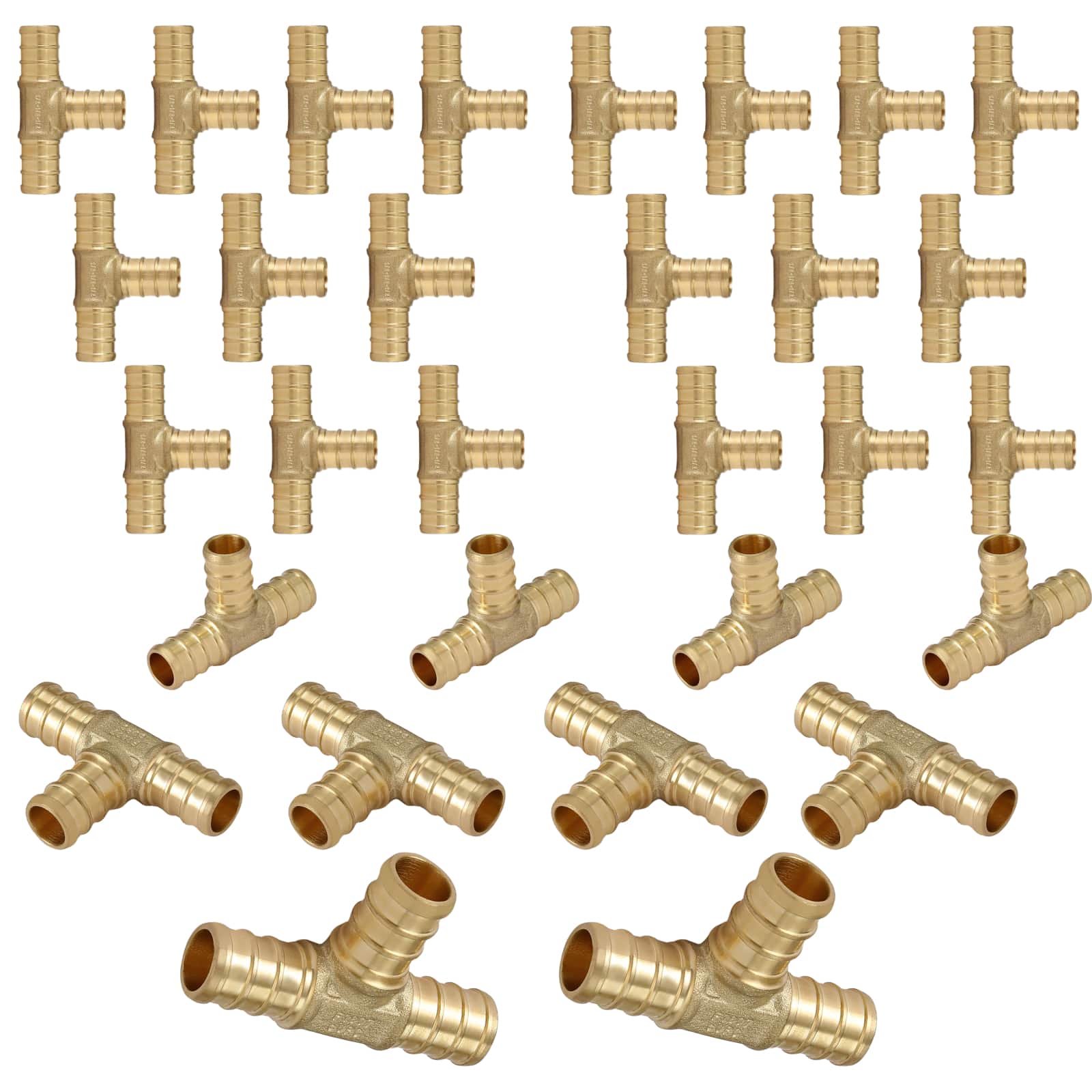 pex b crimp x pex tee lead free 10