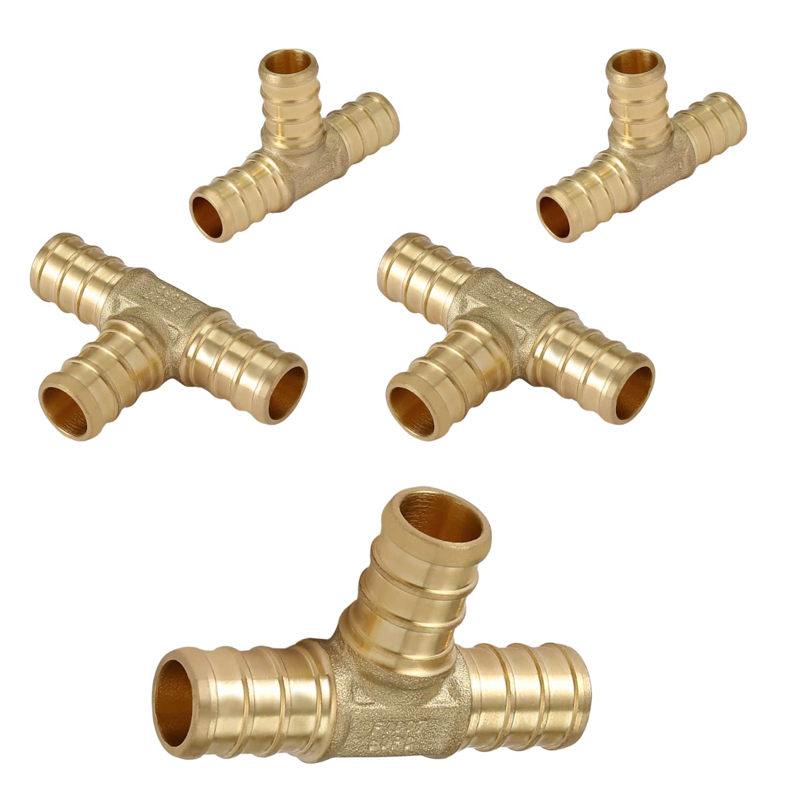 pex b crimp x pex tee lead free 16