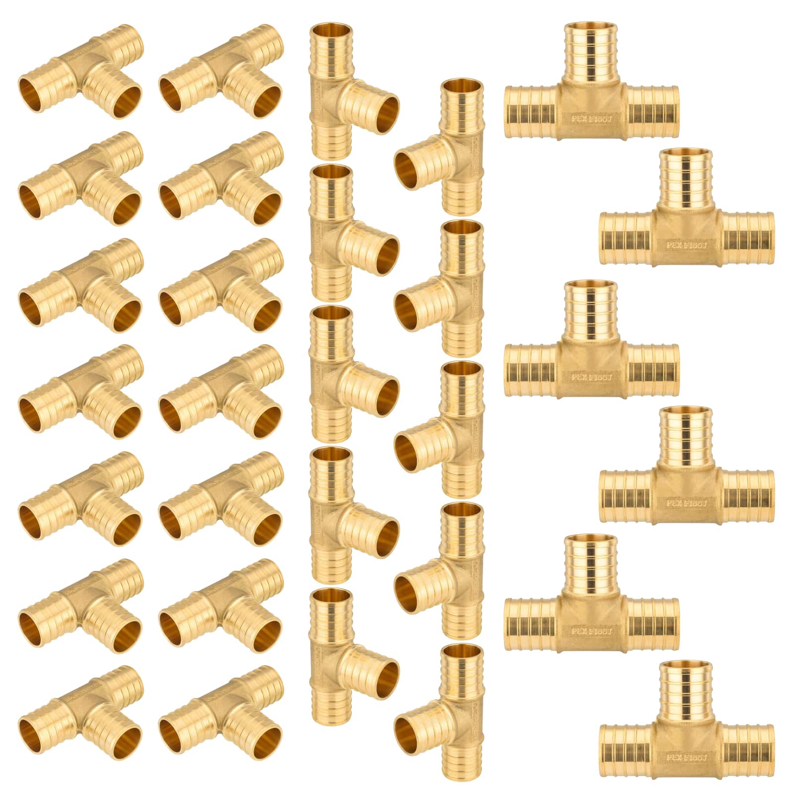 pex b crimp x pex tee lead free 15