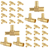 30-Pack PEX-B Crimp 3/4" PEX x 1/2" PEX x 3/4" PEX Reducing Tee (Lead Free)