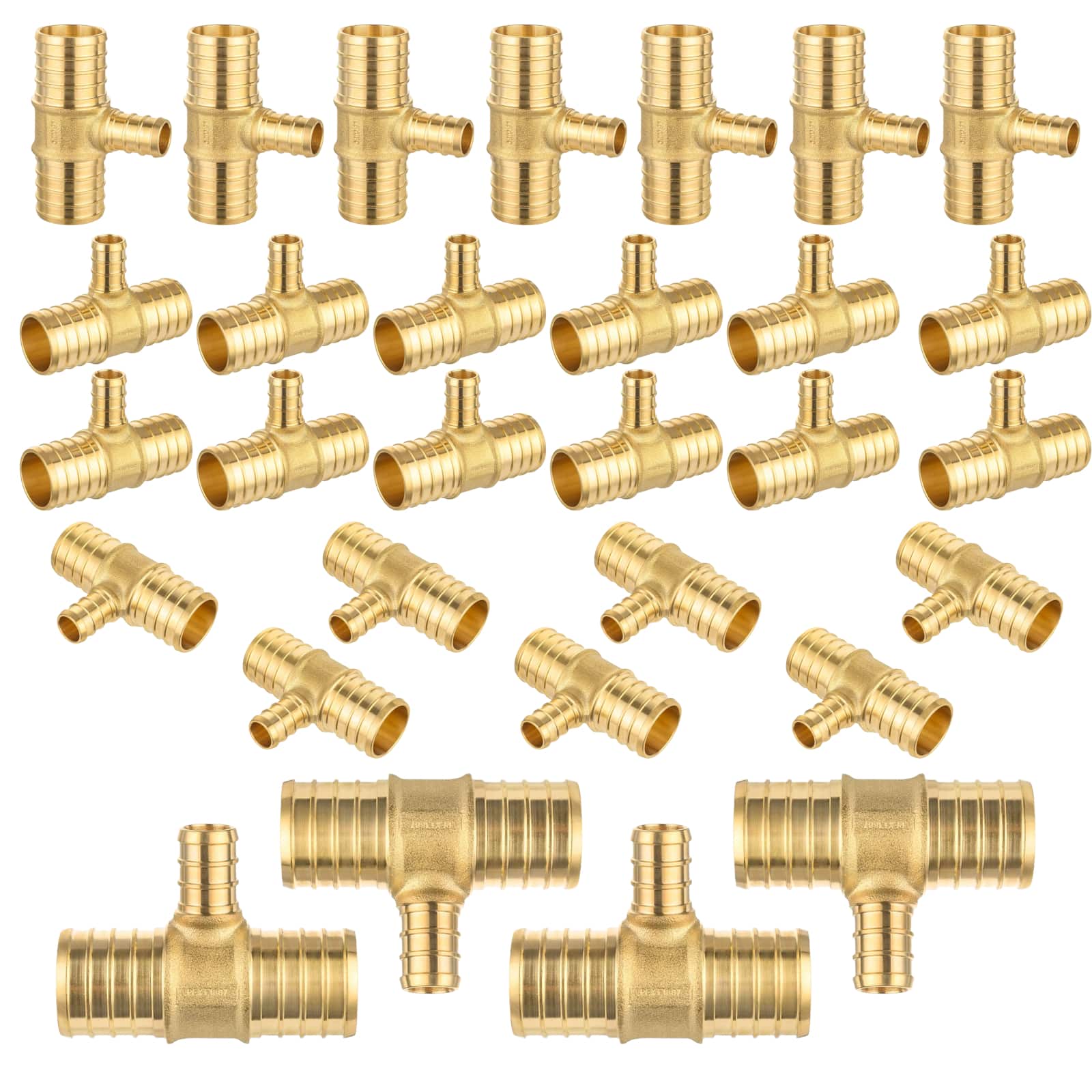 pex b crimp x pex reducing tee lead free 31