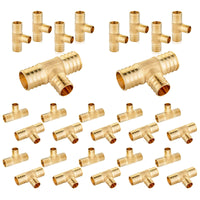 30-Pack PEX-B Crimp 1" PEX x 1" PEX x 3/4" PEX Reducing Tee (Lead Free)