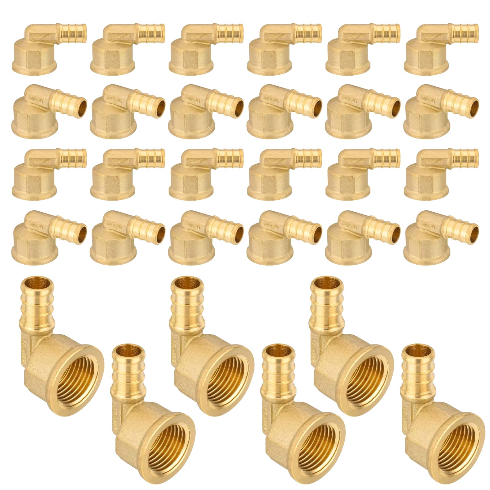 pex b crimp x female threaded elbow lead free 13