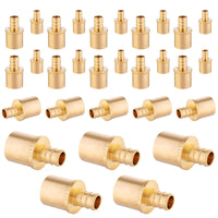 30-Pack PEX-B Crimp 3/4" PEX x 3/4" Male Copper Sweat Adapter (Lead Free)