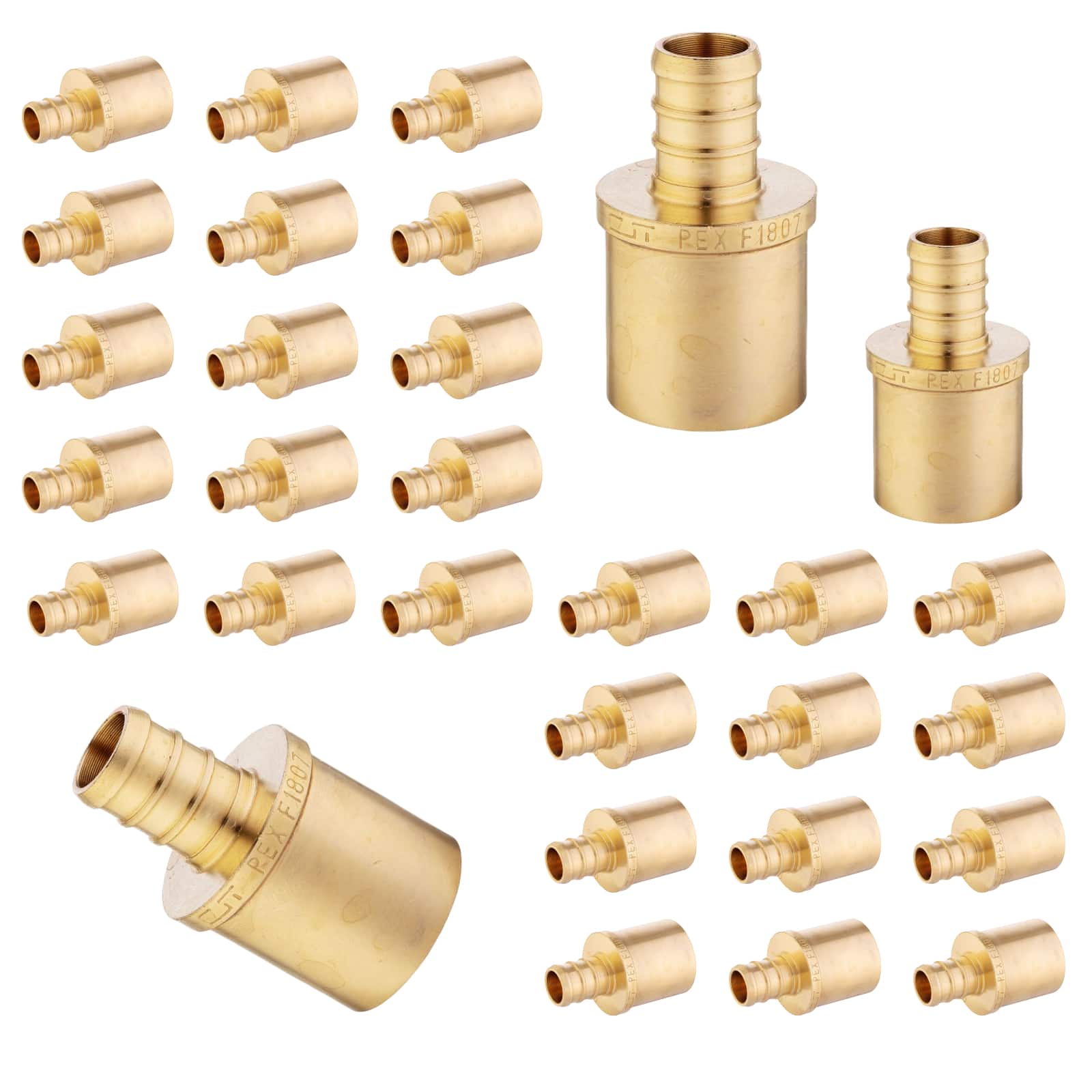 pex b crimp x male copper sweat reducing adapter lead free 15