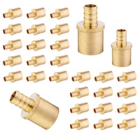 30-Pack PEX-B Crimp 1/2" PEX x 3/4" Male Copper Sweat Adapter (Lead Free)