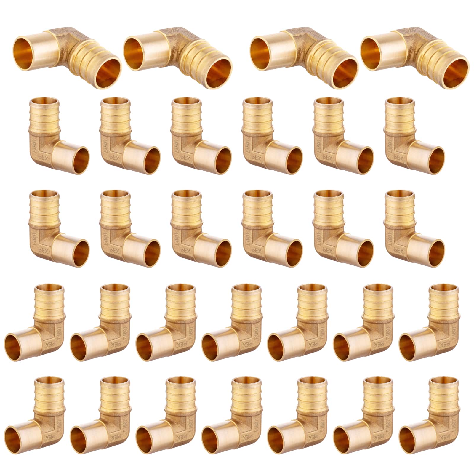 pex b crimp x male copper sweat elbow lead free 10