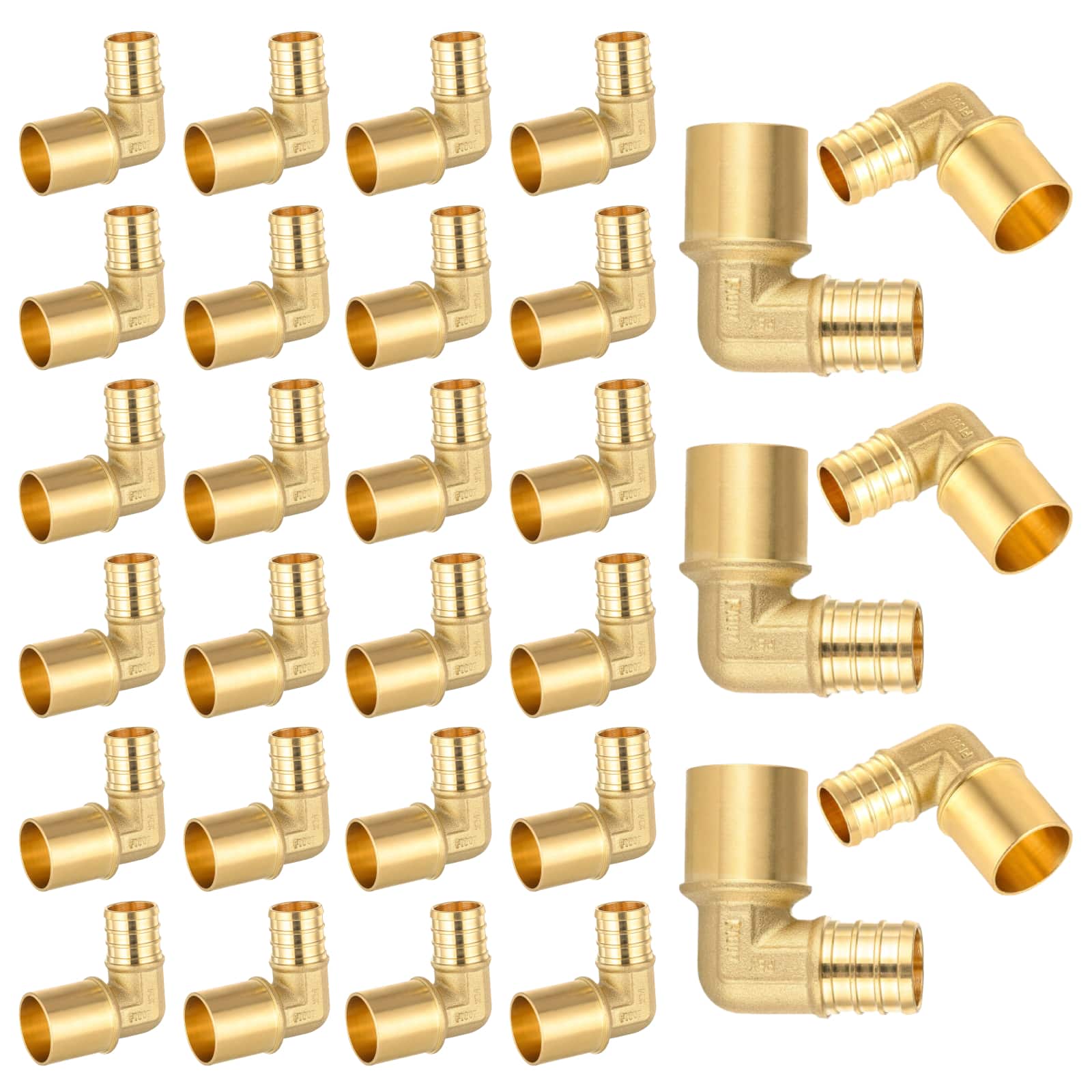 pex b crimp x male copper sweat reducing elbow lead free 9