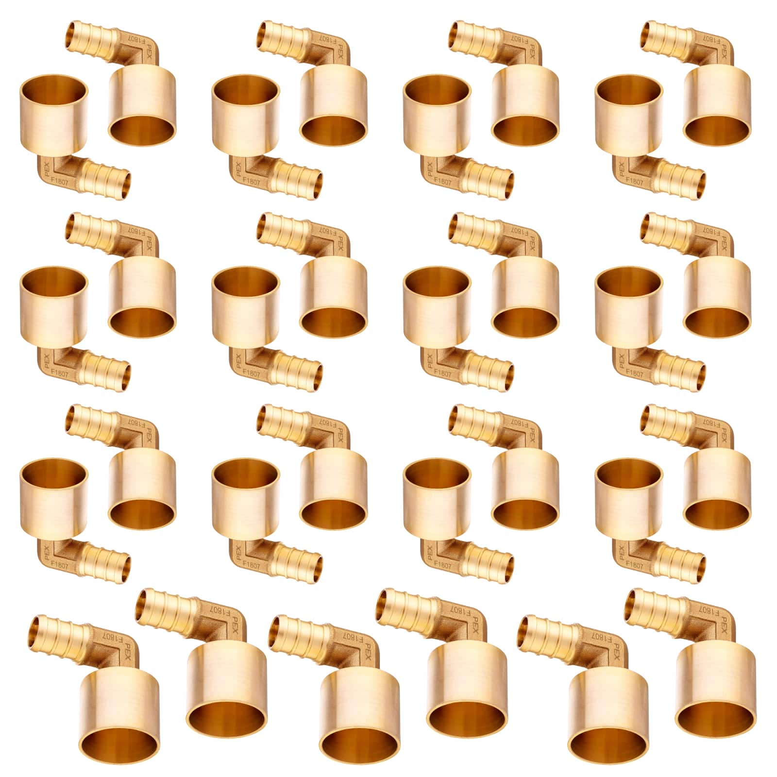 pex b crimp x female copper sweat reducing elbow lead free 12