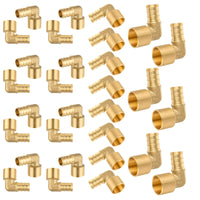 30-Pack PEX-B Crimp 3/4" PEX x 1/2" Female Copper Sweat Elbow (Lead Free)