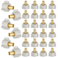 30-Pack PEX-B Crimp 1/2" x 1/2" Female NPT Swivel Adapter (Lead Free)