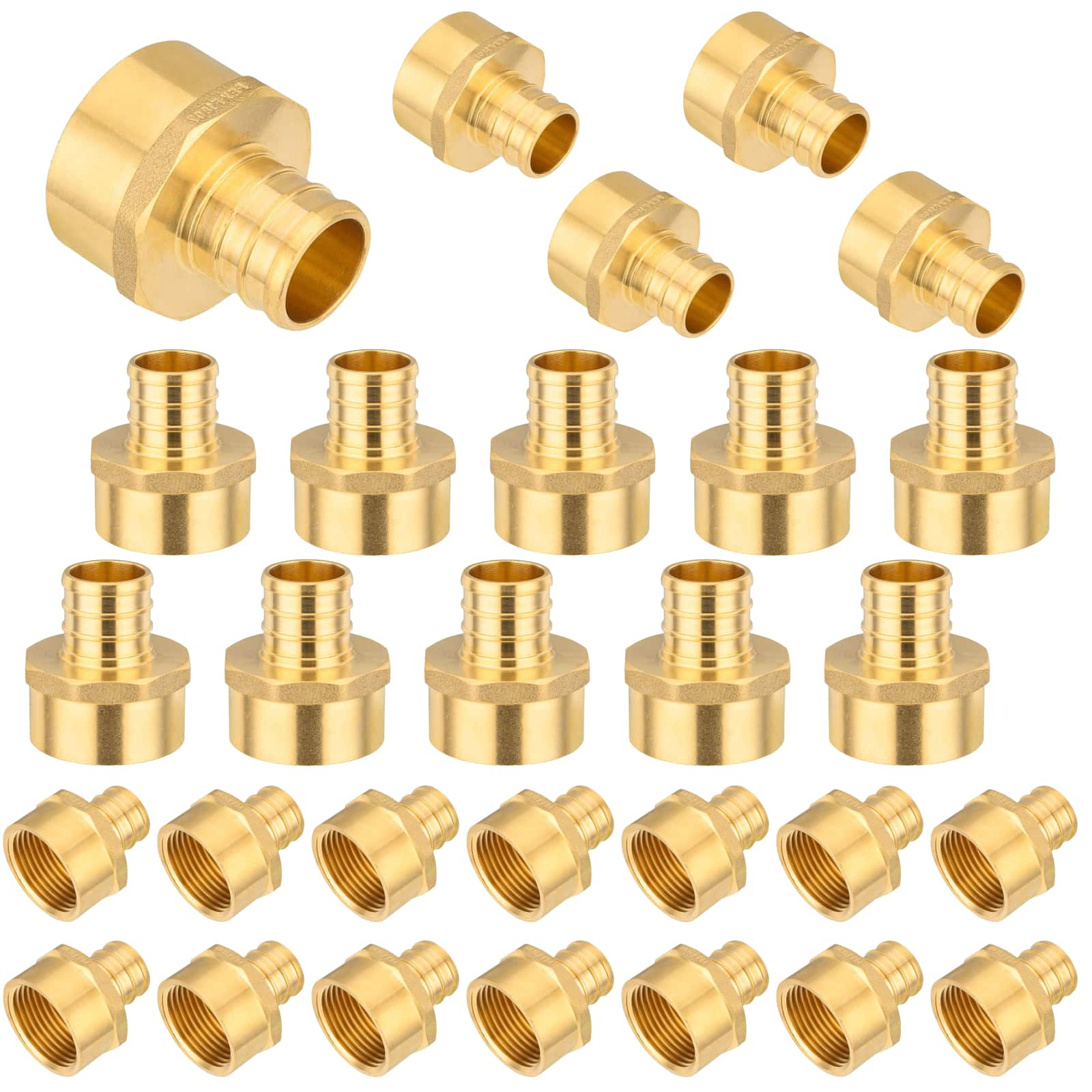 pex b crimp x female npt threaded adapter lead free 18