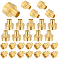 30-Pack PEX-B Crimp 1" PEX x 1" Female Threaded Adapter (Lead Free)