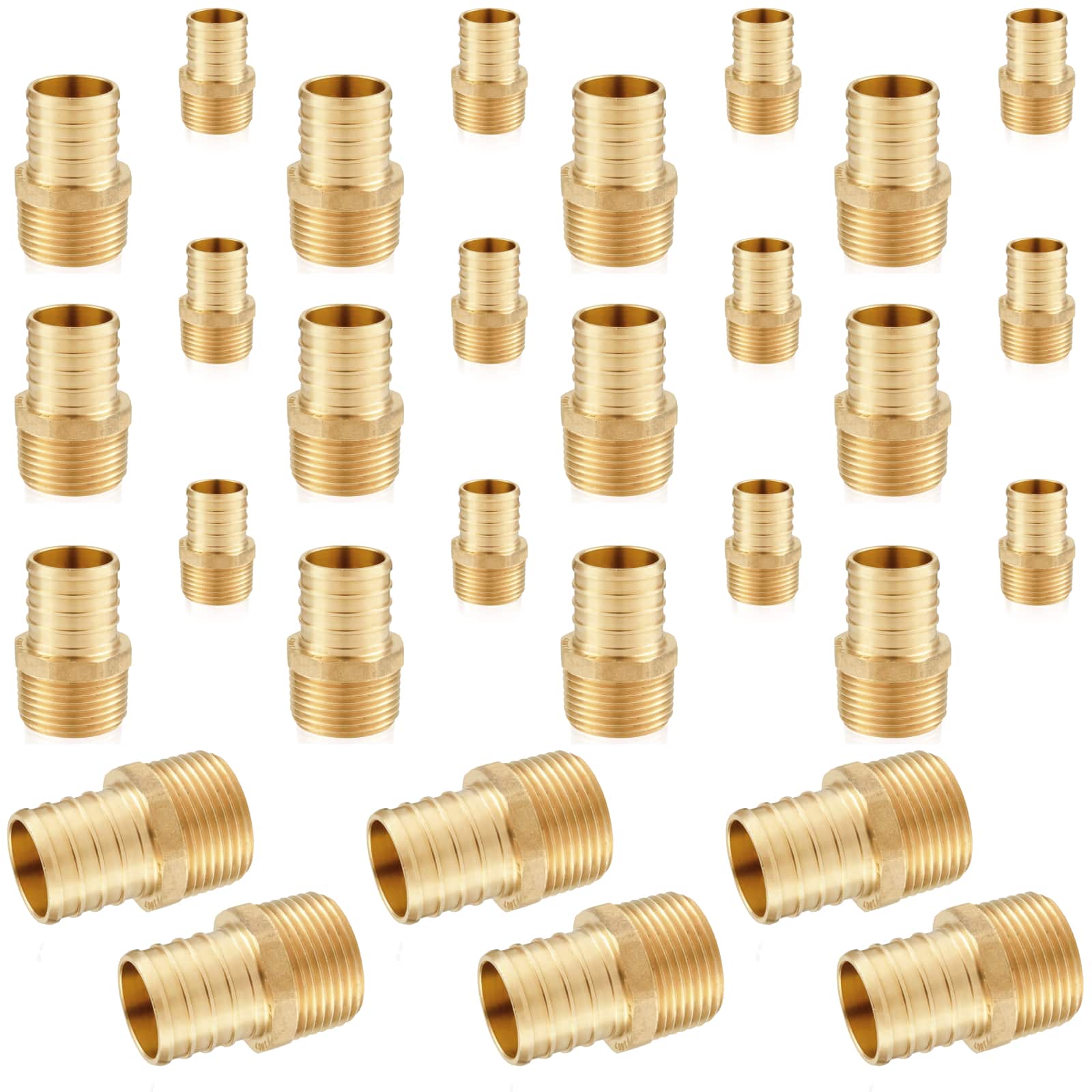 pex b crimp x male threaded reducing adapter lead free 20