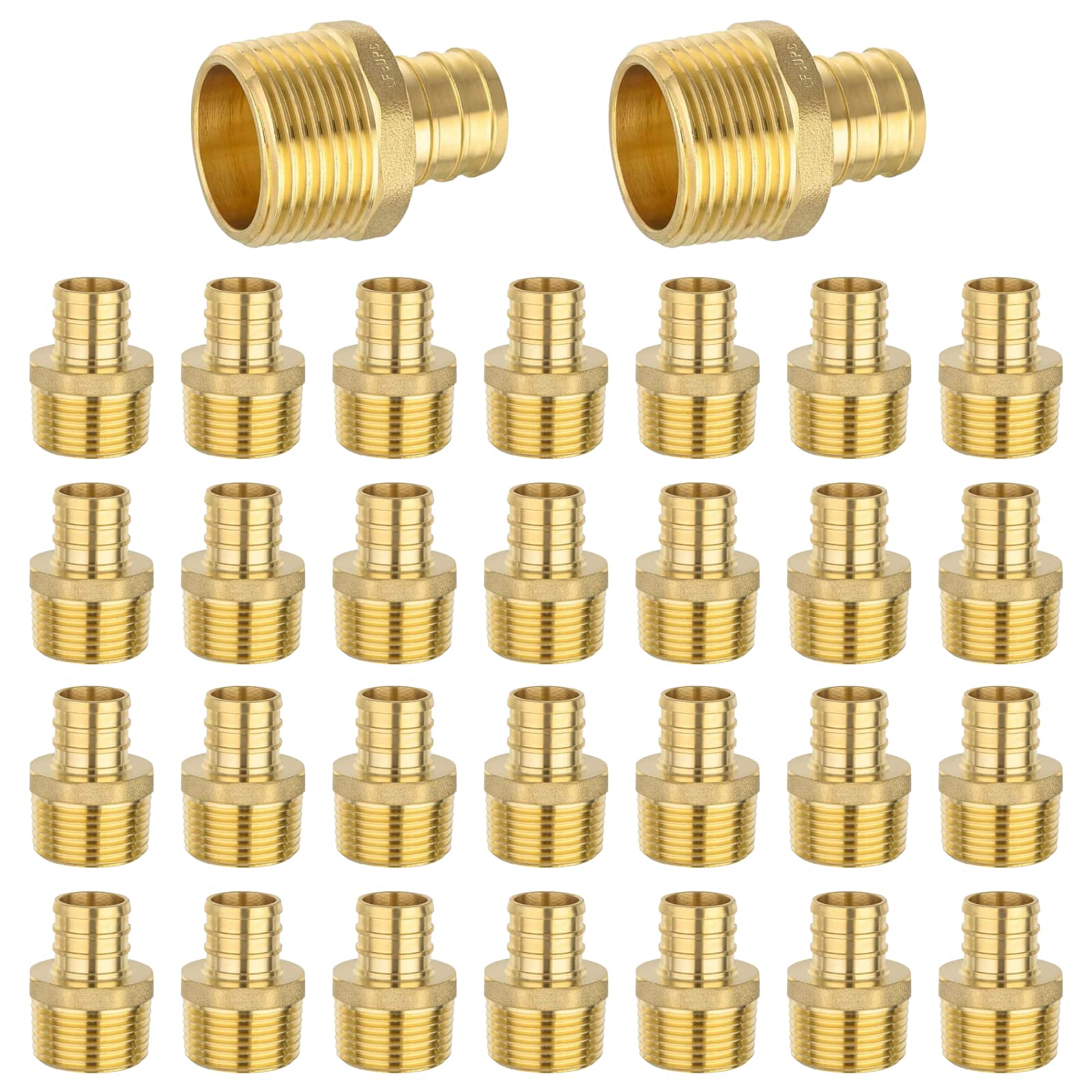 pex b crimp x male threaded reducing adapter lead free 26