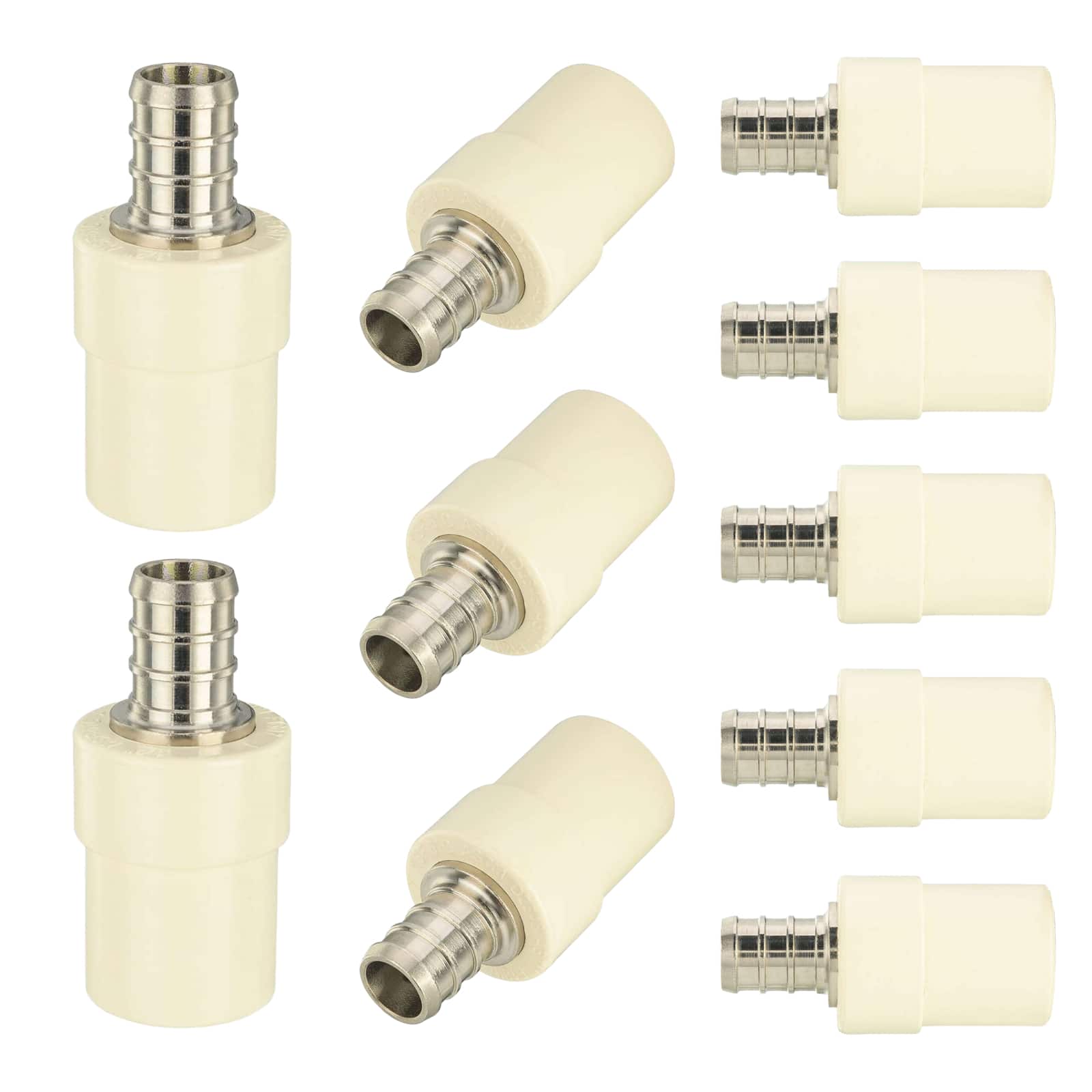 pex b crimp x cpvc coupling lead free 8