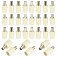 30-Pack PEX-B Crimp 3/4" PEX x 3/4" CPVC Coupling (Lead Free)