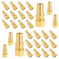 30-Pack PEX-B Crimp 1/2" PEX x 3/8" OD Compression Straight Adapter (Lead Free)