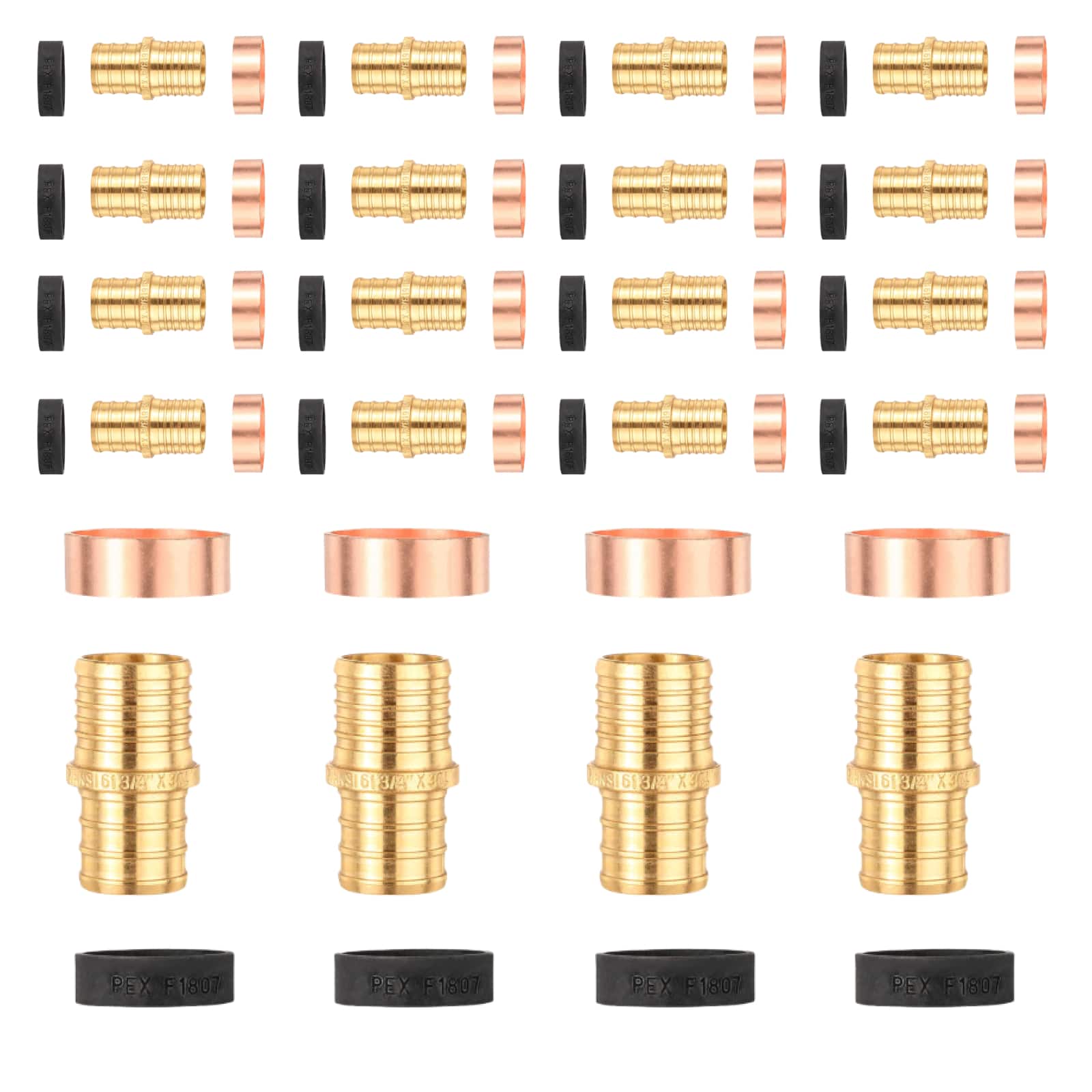 pex b crimp x pb transition brass pex coupling lead free 11