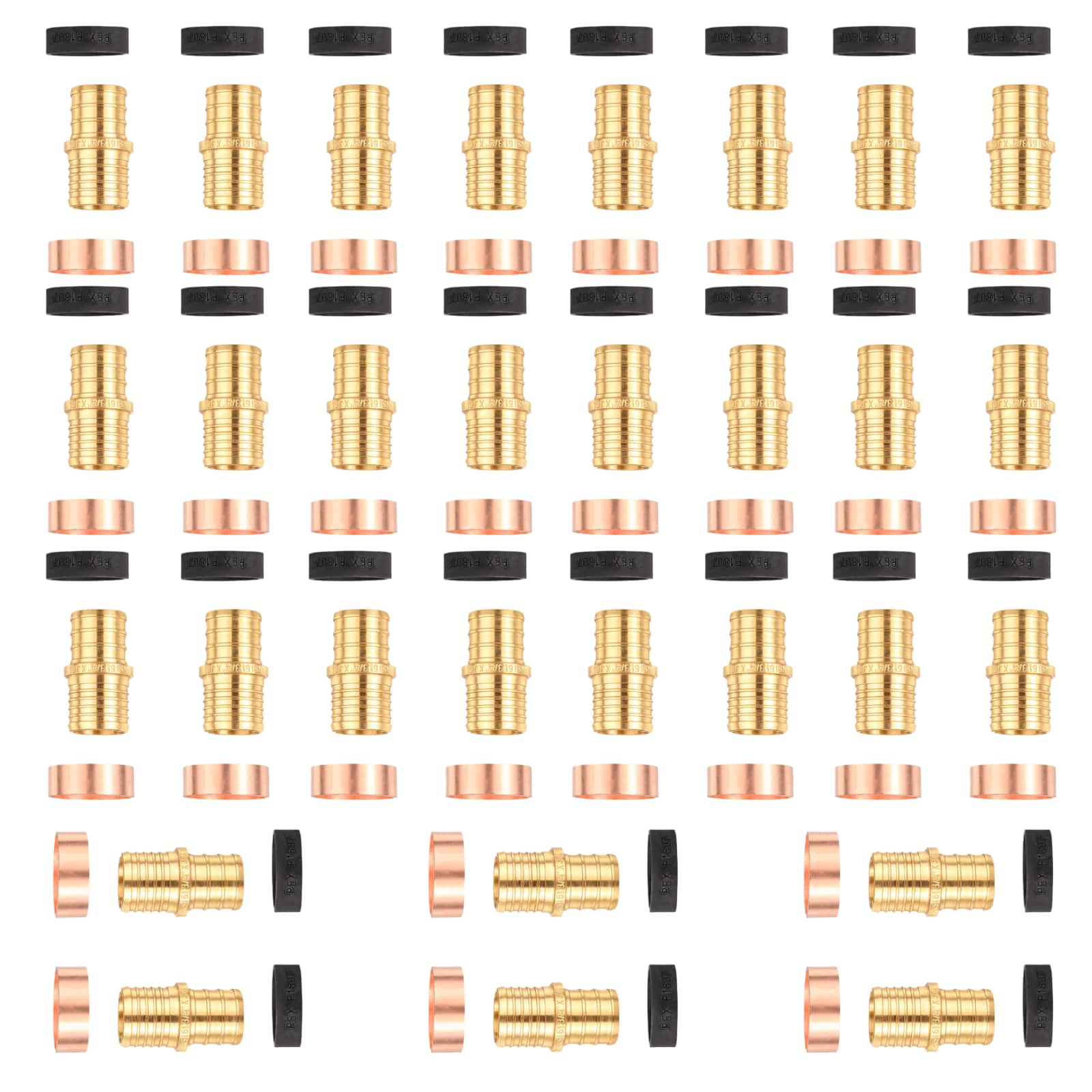 pex b crimp x pb transition brass pex coupling lead free 12