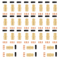 30-Pack PEX-B Crimp 1/2-Inch Pex x 1/2-Inch PB Transition Brass Pex Coupling (Lead Free)