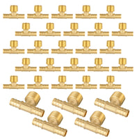 30 Pcs PEX-B Crimp Male Tee 3/4" PEX x 3/4" PEX x 1/2" Male Tee (Lead Free)