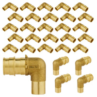 30-Pack PEX A Expansion 3/4" PEX x 1/2" Female Sweat F1960Elbow (Lead Free)
