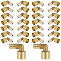 30-Pack PEX A Expansion 1/2" PEX x 3/4" Male Sweat F1960 Elbow (Lead Free)