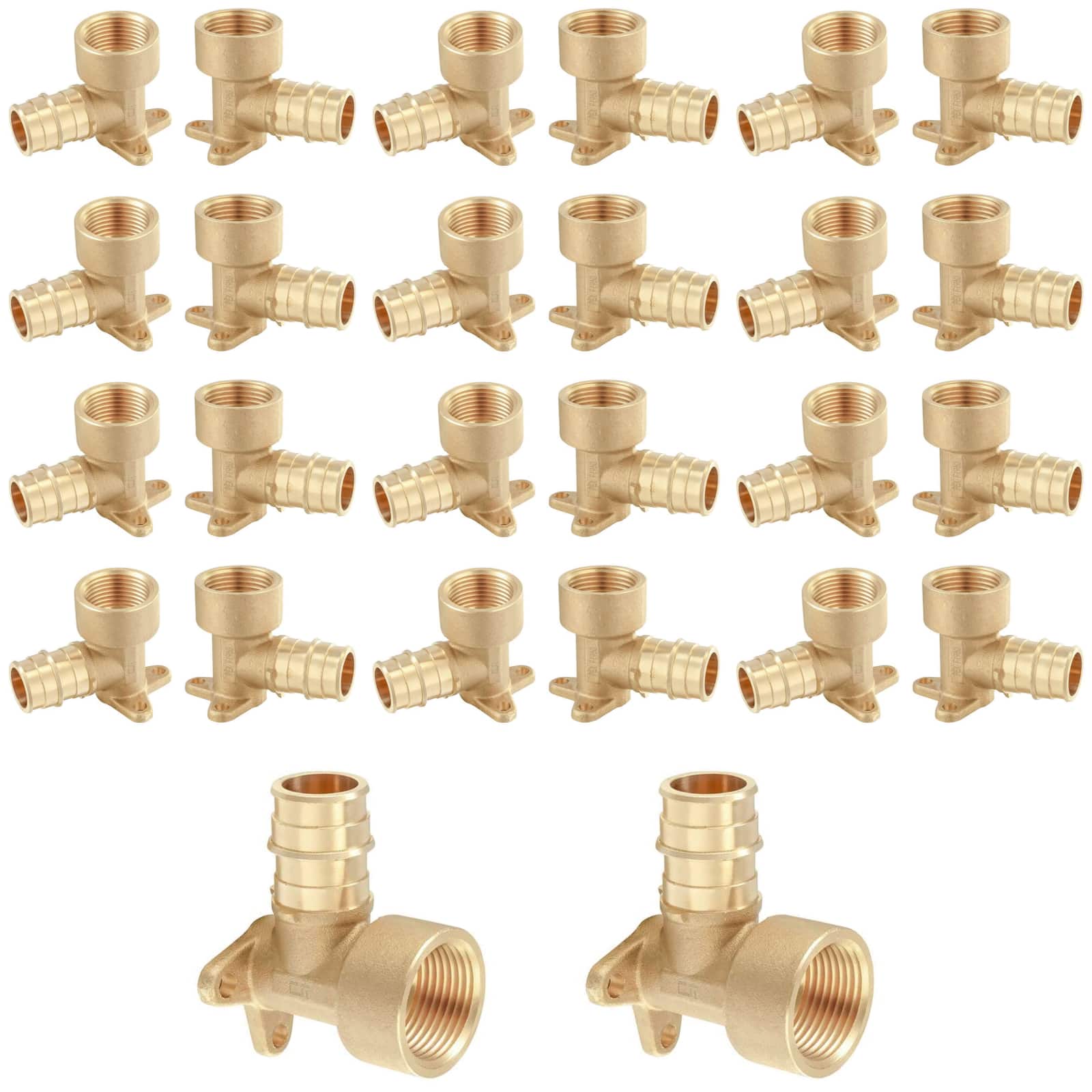 pex a expansion x female npt drop ear elbow lead free 19