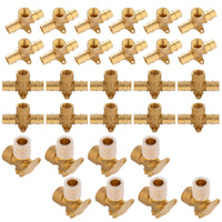 30-Pack PEX A Expansion 3/4" PEX x 3/4" PEX x 1/2" Female Threaded F1906 Drop Ear Tee (Lead Free)
