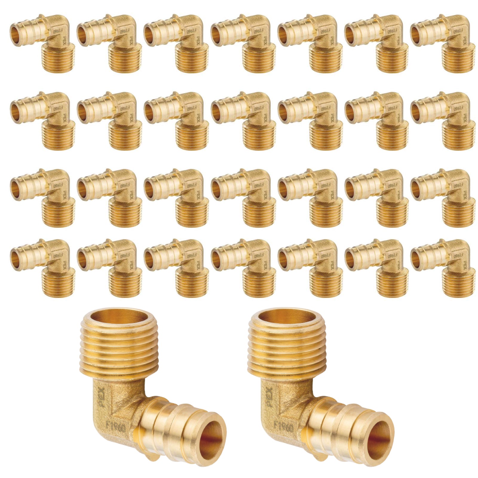 pex a expansion x male npt elbow lead free 13