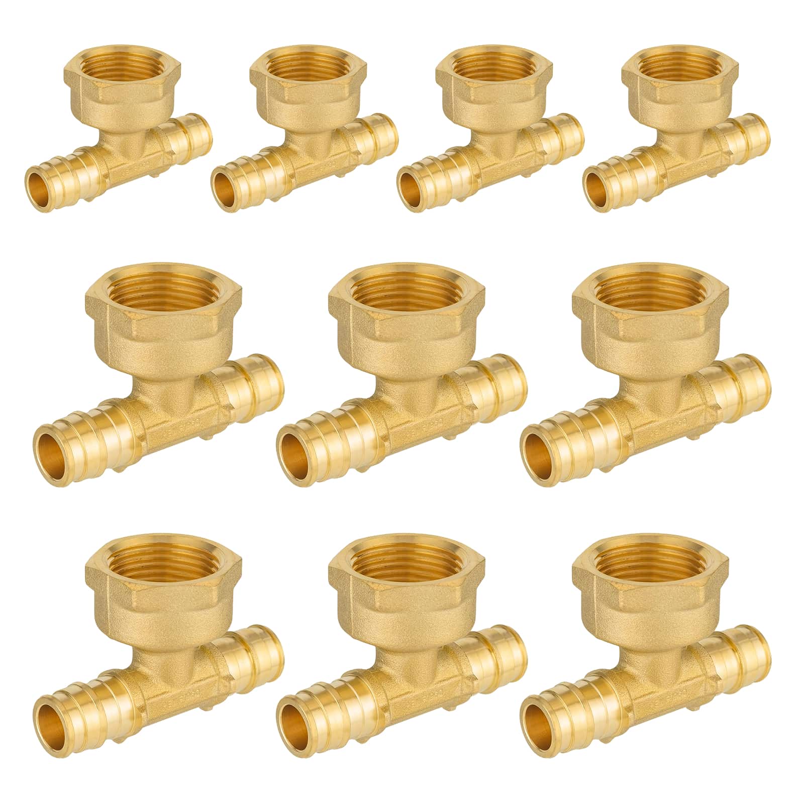 pex a expansion x pex x female threaded f1960 tee lead free 12