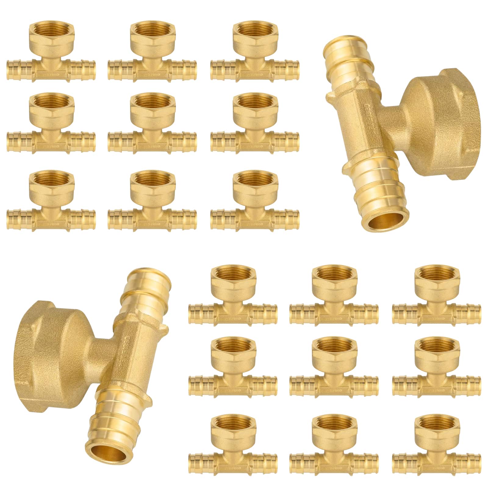 pex a expansion x pex x female threaded f1960 tee lead free 13