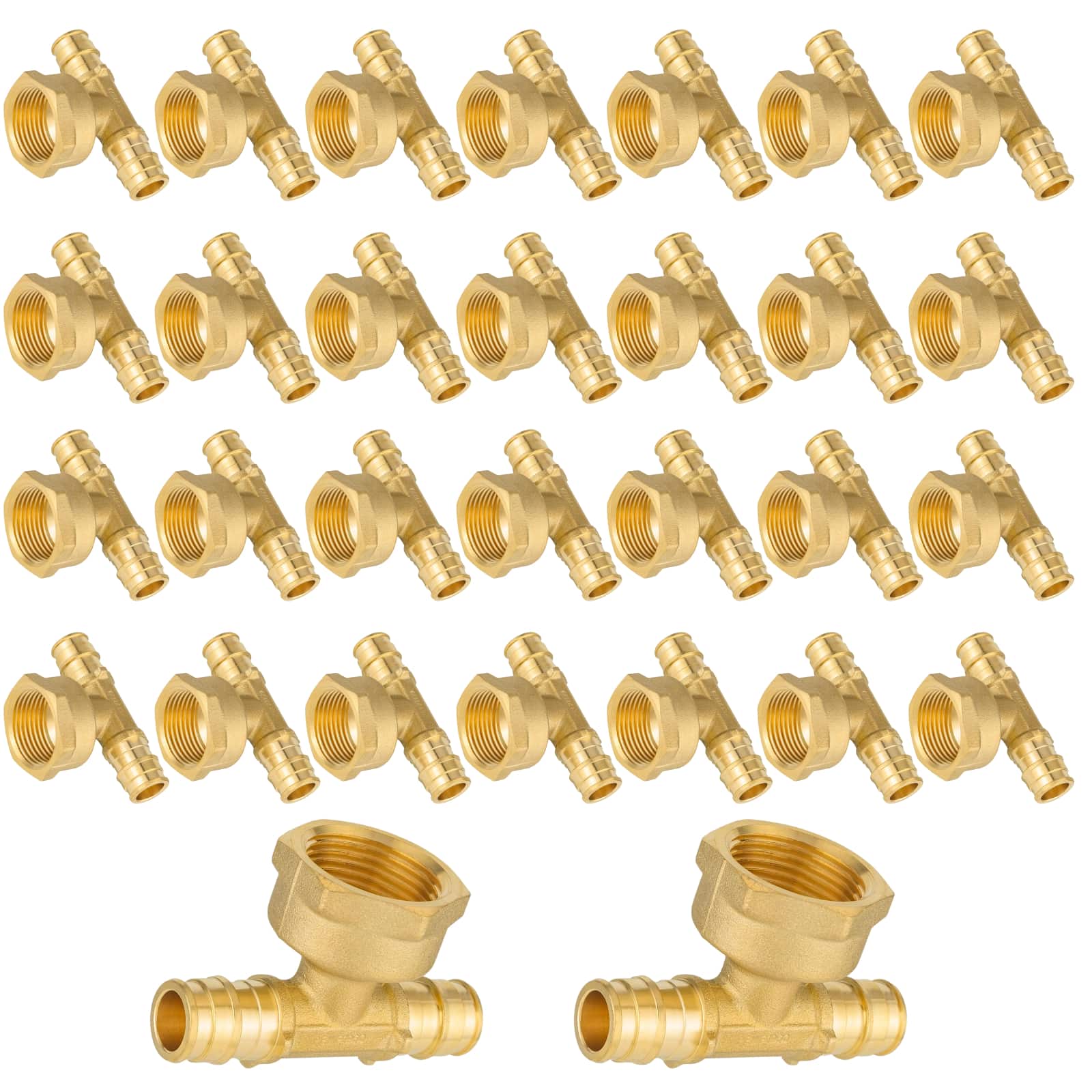 pex a expansion x pex x female threaded f1960 tee lead free 14