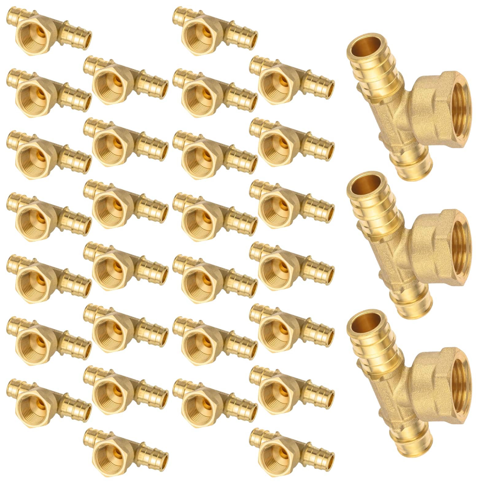 pex a expansion x pex x female threaded f1960 tee lead free 20