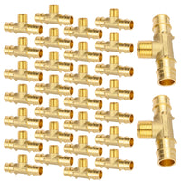 30-Pack PEX A Expansion 3/4" PEX x 3/4" PEX x 1/2" Male Threaded F1960Tee (Lead Free)