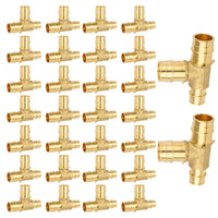 30-Pack PEX A Expansion 1" x 3/4" x 1" PEX Expansion Reducing Tee (Lead Free)