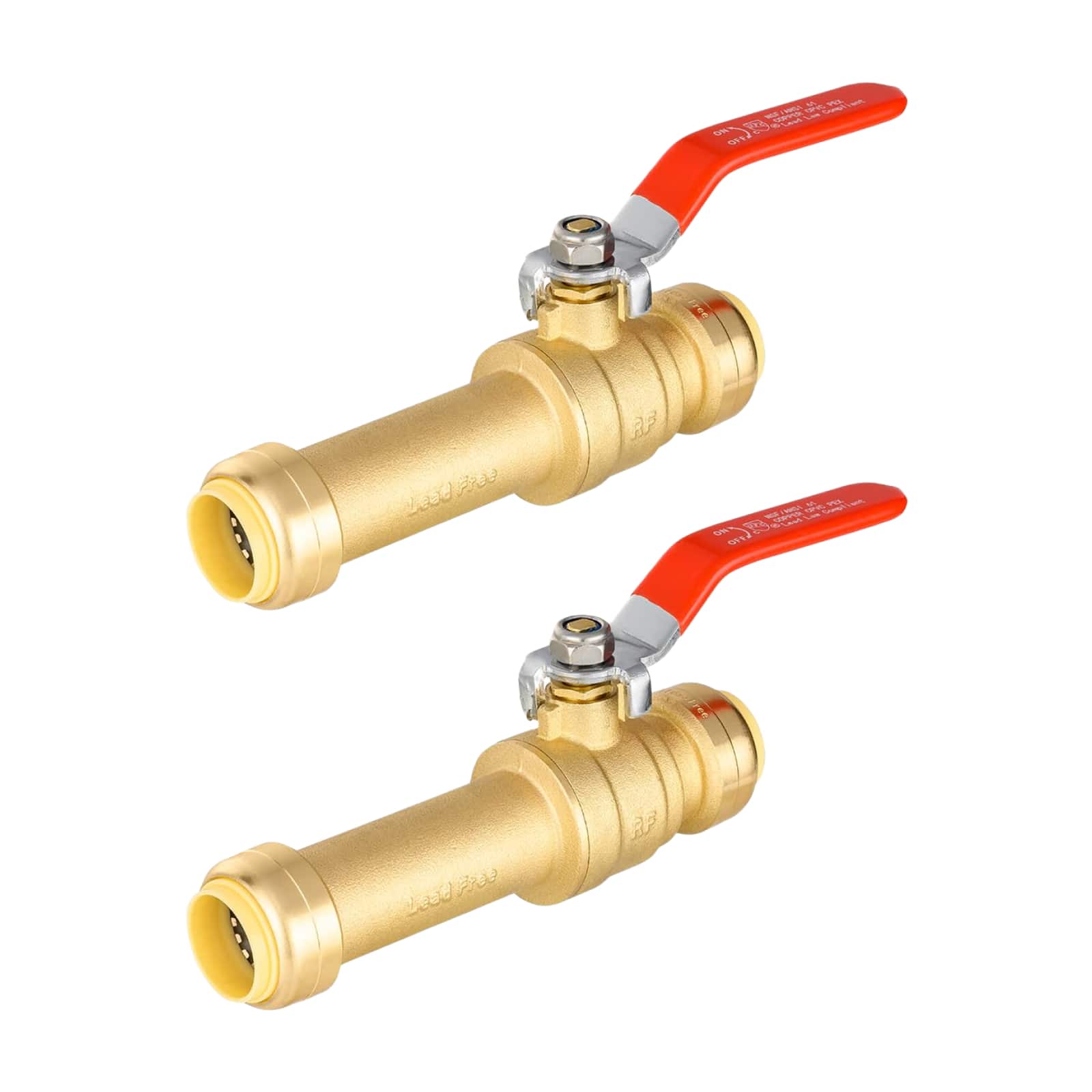 push fit slip ball valve lead free 7