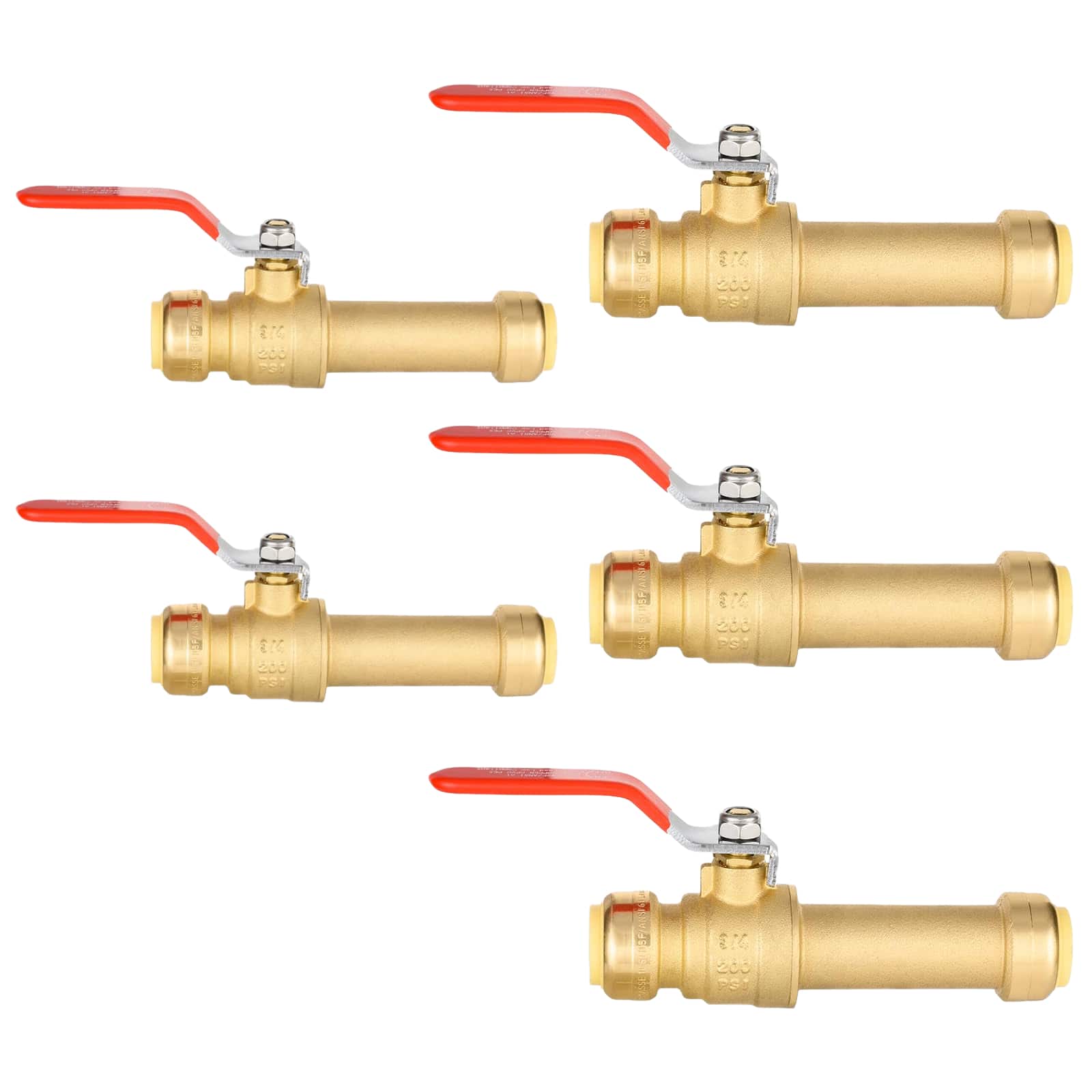 push fit slip ball valve lead free 8