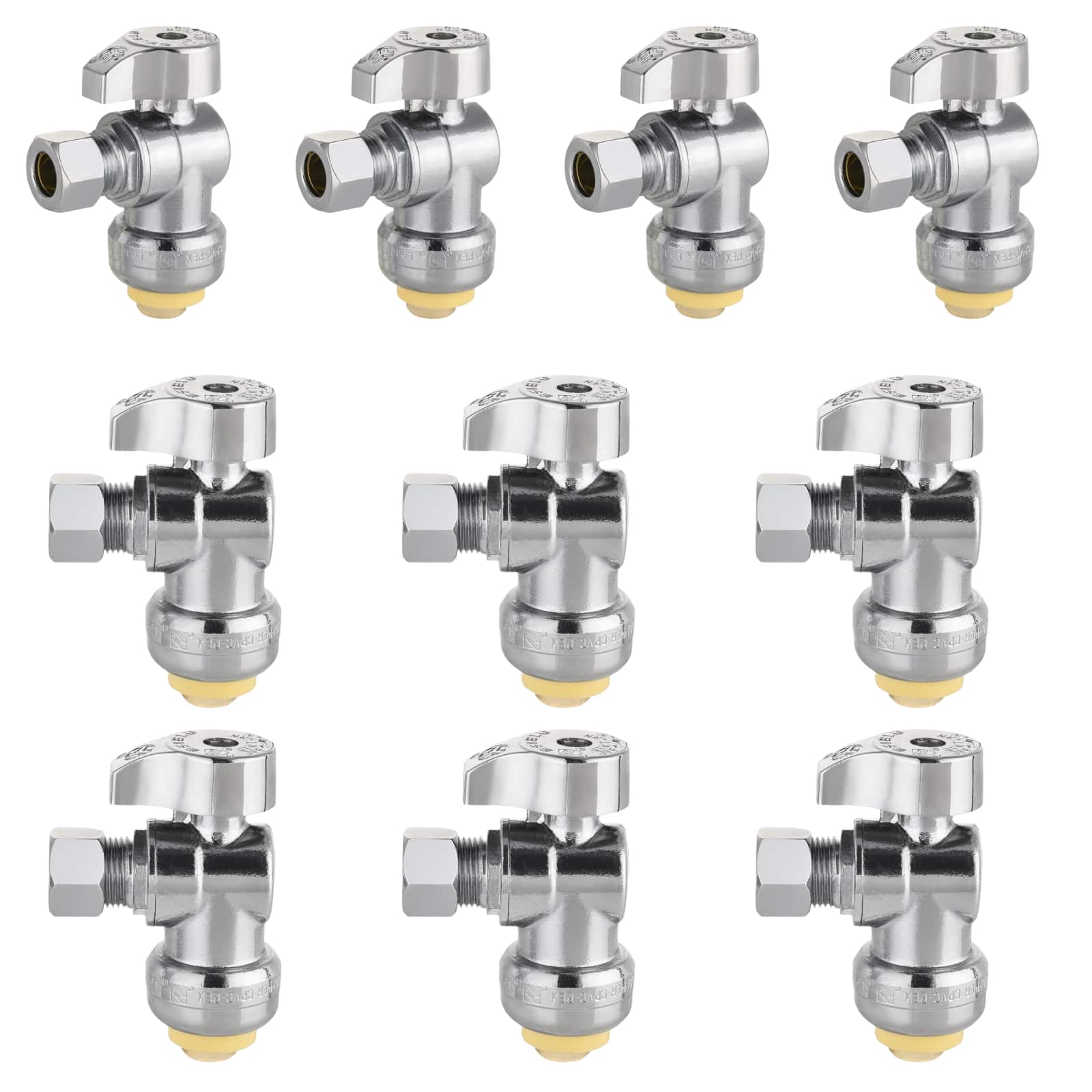 push connect x compr stop valve lead free 10