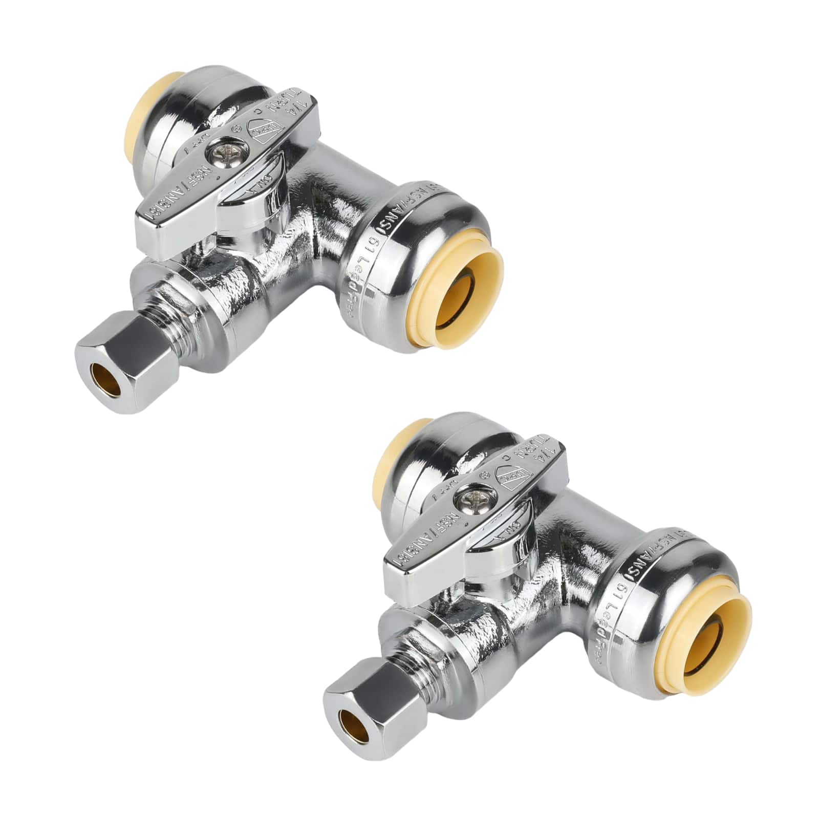 push connect x push connect x od compr tee stop valve 1 4 turn lead free 13