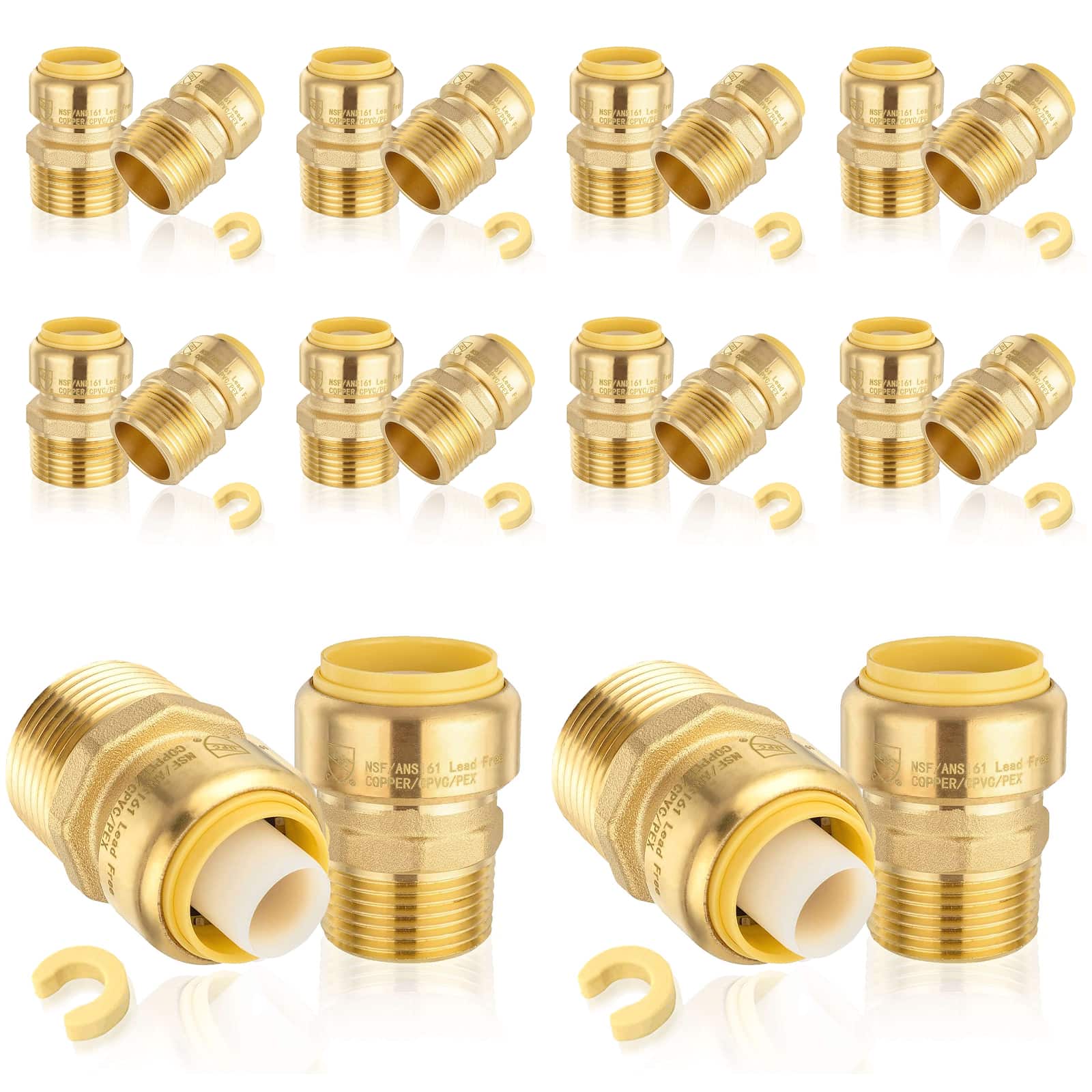 push fit male reducing adapter 10