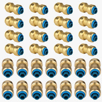 30-Pack 1/2" x 1/2" Polybutylene Conversion Push Coupling