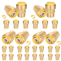 30-Pack 3/4" x 1/2" F Push Fit Female Adapter