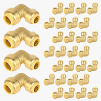 30-Pack 3/8" x 1/2" Push Fit Elbow