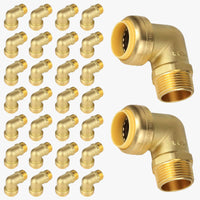 30-Pack 1" x 1" M Push Fit Male Elbow
