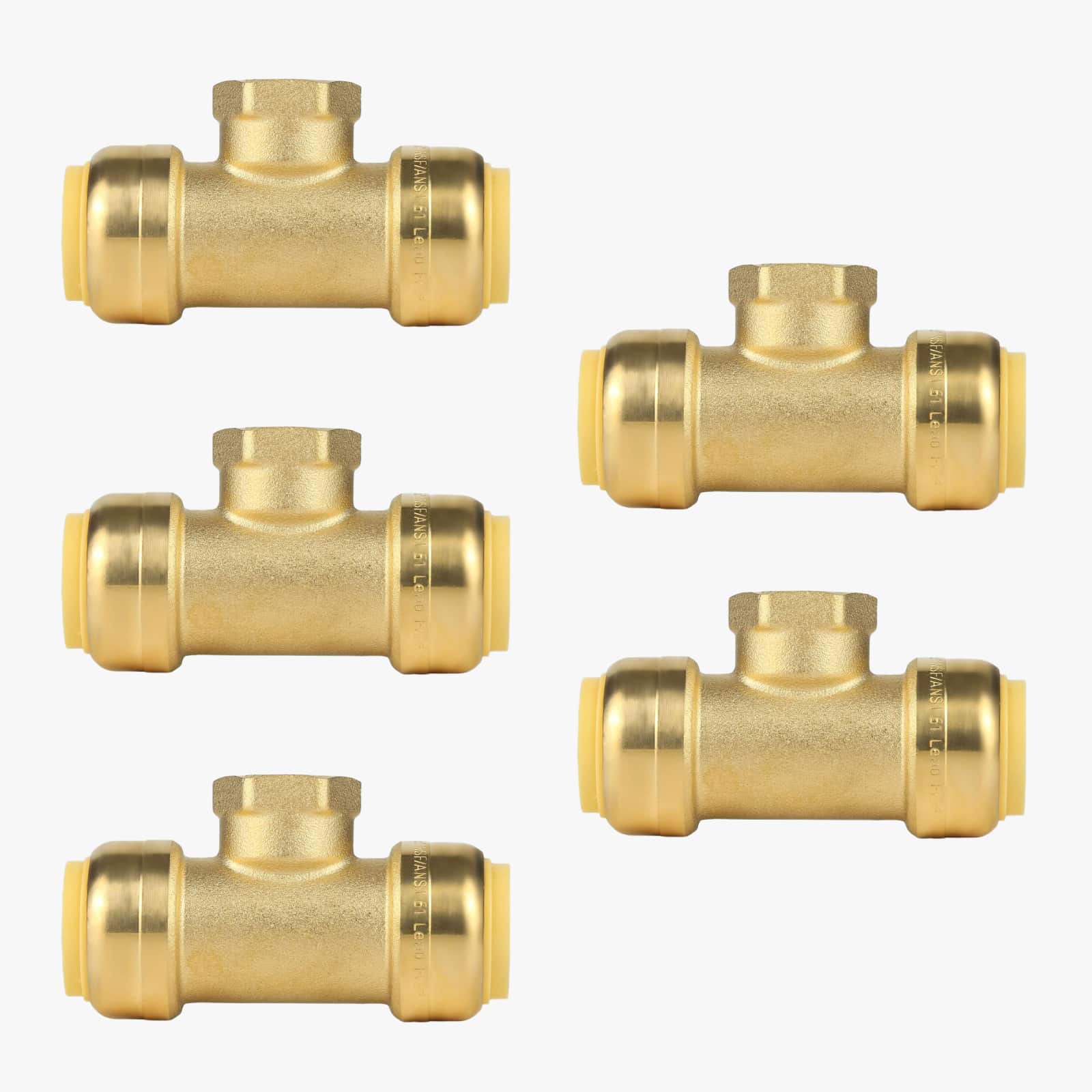 push fit x push fit x fnpt reducing tee 6